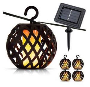 Instalație LED solară 60xLED/2m 400 mAh IP44