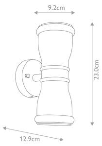 Aplică LED de exterior MALVERN 2xGU10/7W/230V IP44 Elstead GZH-MALV