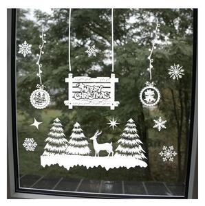 Autocolante de Craciun, decoratiune pentru geam, 34 cm, diverse modele