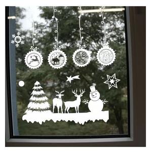 Autocolante de Craciun, decoratiune pentru geam, 34 cm, diverse modele