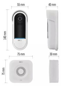 Sonerie video fără fir cu senzor de mișcare GoSmart 5V 3xAA IP65 Wi-Fi Tuya