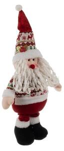 Figurina decorativa Mos Craciun, picioare telescopice, inaltime maxima 95 cm