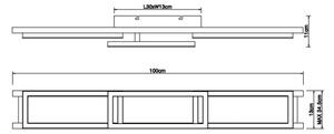 Plafonieră LED dimabilă Globo 67266D1 ILLA LED/30W/230V + telecomandă