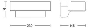 Aplică LED de exterior L810C LED/9,8W/230V IP44 antracit Steinel 079307