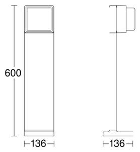 Lampă LED de exterior dimabilă GL 85 C 600 LED/9W/230V IP44 Steinel 078652