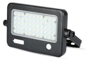 Proiector solar LED reglabil 10W 4000K IP65 cu senzor și port USB