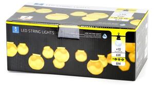 Lanț LED decorativ de exterior 10xLED/8m IP44 alb cald Aigostar