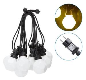 Lanț LED decorativ de exterior 10xLED/8m IP44 alb cald Aigostar
