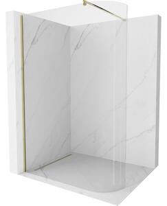 Mexen Kioto, paravan de dus rotunjit 120 x 200 cm, sticla transparenta 8 mm, profil auriu, 800-120-101-50-06