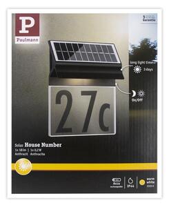 Paulmann 94694 - LED/0,2W IP44 Număr casă solar NEDA 3,7V