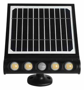 Lampă solară LED de perete cu senzor mișcare LED/8W/3,7V 4000 mAh 4000K IP65