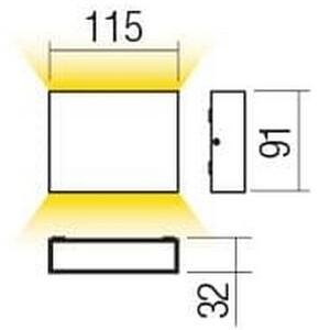 Aplică LED de exterior KAMAL LED/4,4W/230V 3000K IP54 maro Redo 90377