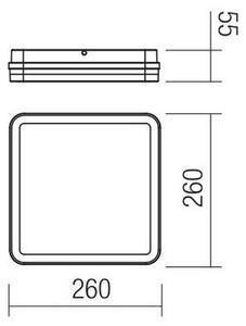 Plafonieră LED de exterior cu senzor ISOLA LED/24W/230V IP54 Redo 90292