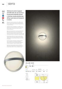 Aplică LED de exterior SIERRA LED/10,8W/230V IP54 Redo 90364