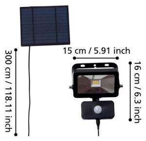 Eglo 900247-LED Proiector solar cu senzor VILLAGRAPPA 15xLED/0,03W/3,7V IP44