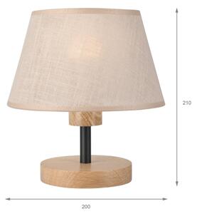 Lampă de masă Brilagi ANTHONY 1xE14/40W/230V stejar/bej
