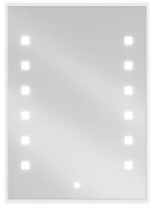 Mexen Ner oglindă iluminată de baie 50 x 70 cm, LED 6000K, anti aburire - 9808-050-070-611-00