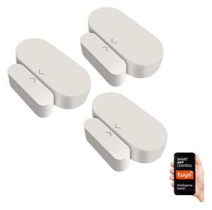 SET 3x senzor magnetic pentru ușă și ferestre 1xCR2032 Tuya Immax NEO 07518C