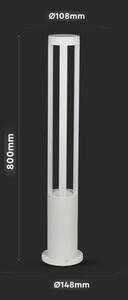 Lampă LED de exterior LED/10W/230V 80cm 3000K IP65 albă