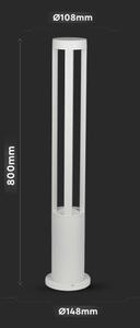 Lampă LED de exterior LED/10W/230V 80cm 4000K IP65 albă