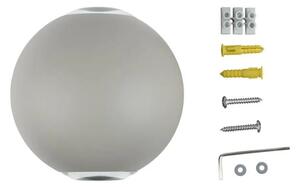 Aplică LED de exterior LED/6W/230V 3000K IP65 gri