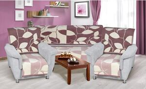 Cuverturi pentru canapea și fotolii Karmela plus Primăvară, 1 buc. 150 x 200, 2 buc. 65 x 150 cm