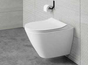 Vas WC suspendat Cersanit City Clean On, fără margine de clătire, evacuare orizontală, alb