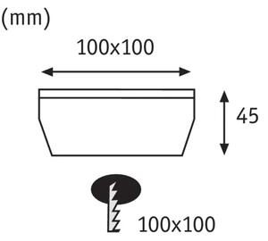 Paulmann 93774 - LED/0,24W IP67 Lumină solară de trecere CUBE 1,2V