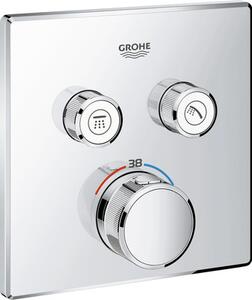 Baterie duș încastrată cu termostat GROHE Grohtherm SmartControl 29124000 crom