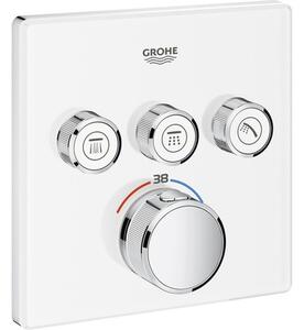 Baterie duș încastrată cu termostat GROHE Grohtherm SmartControl 29157LS0 alb