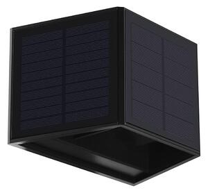 LED lampă solară de perete WINGS LED/2W/1300 mAh 3,7V 6000K IP54 negru
