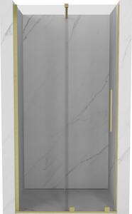Mexen Velar ușă de duș culisantă 120 cm, transparent, auriu cu aspect periat - 871-120-000-01-55