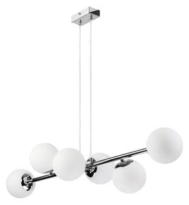 Brilagi - Lustră suspendată pe cablu MALONY, 6 x E14, max. 20W, 230V, crom lucios