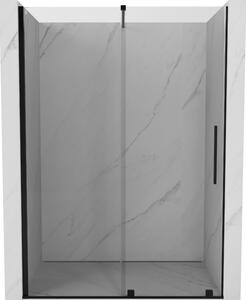Mexen Velar ușă de duș culisantă 140 cm, transparent, neagră - 871-140-000-01-70