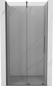 Mexen Velar ușă de duș culisantă 90 cm, transparent, gun gray cu aspect periat - 871-090-000-01-66