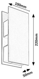 Rabalux 77063 - Lampă de perete LED pentru exterior KIONI LED/13W/230V IP65 antracit