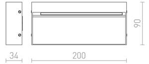 Aplică LED de exterior AQILA LED/6W/230V IP54 RED-Design Rendl-R12547