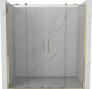 Mexen Velar Duo ușă de duș culisantă 200 cm, transparent, auriu - 871-200-000-02-50