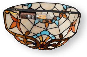 Brilagi - Aplică de perete Tiffany din vitralii MIRABELLA, 1x E14, 40W, 230V