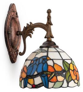 Brilagi - Lampă de perete Tiffany din vitralii JUNGLE 1xE14/40W/230V