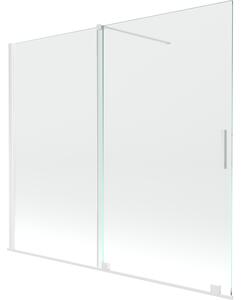 Mexen Velar, paravan de baie glisant cu 2 aripi 180 x 150 cm, sticla transparenta 8 mm, profil alb, 896-180-000-01-20