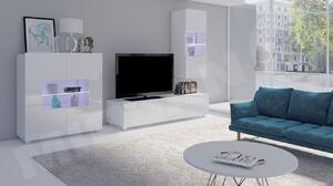 Mobilier living Badiani VII (alb + alb lucios). 1121912