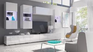 Mobilier living Badiani XI (alb + alb lucios). 1121914