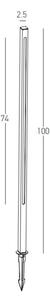 Lampă LED de exterior LED/15W/230V IP65 maro Zambelis E280