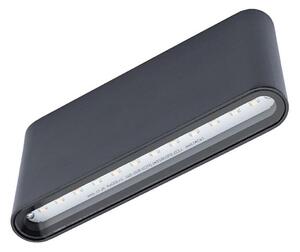 Aplică perete exterior LED FLOW 2xLED/6W/230V IP54 negru