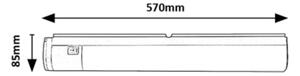 Rabalux 78027 - LED iluminat sub dulap cu priză DUDDU LED/17W/230V alb