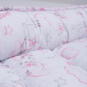 Cosulet bebelus pentru dormit Kidizi Baby Nest Cocoon 90x50 cm Fairy Clouds