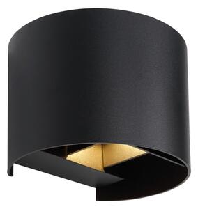 Aplică LED de exterior VERONIKA 2xLED/3W/230V IP44 negru Globo 34168RB