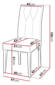 Scaun bucătărie Simon ST67 (crem + alb). 1123009