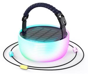Lampă LED RGB solară portabilă reîncărcabilă LED/10W/5V 3600 mAh IP65